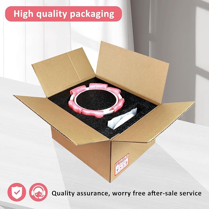 6.7 + 5.5 Inch Plant Pot, Ceramic Planter with Drainage and Saucer, Ceramic Pots for Plants, Indoor Plant pots,Ceramic Flower pots(Pink + White, Plants NOT Included)