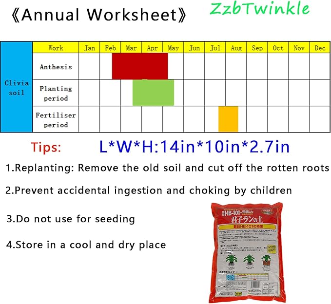 Clivia Potting Soil Mix (6 L) Made in Japan