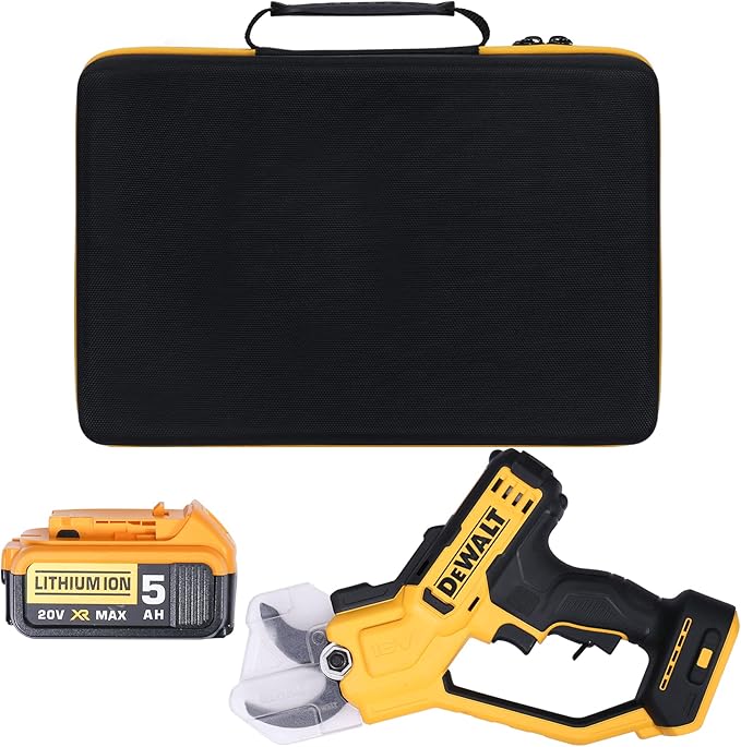 Khanka Hard Storage Case Replacement for DEWALT 20V MAX Cordless Pruning Shears Garden Tool (DCPR320B), Case Only