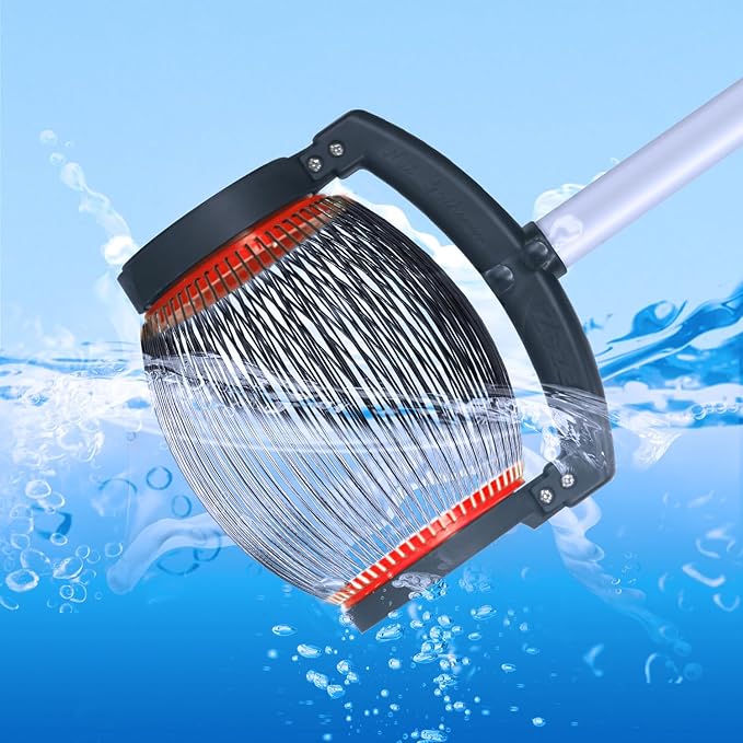 Zozen Acorn Picker Upper Roller, Acorn Dedicated Version | High Density Steelwire Gap - Side Opening Dump, Also Apply to Nerf Balls, Pick Up Size 3/8'' to 1'' Small Diameter Objects, Capacity 1 Gallon