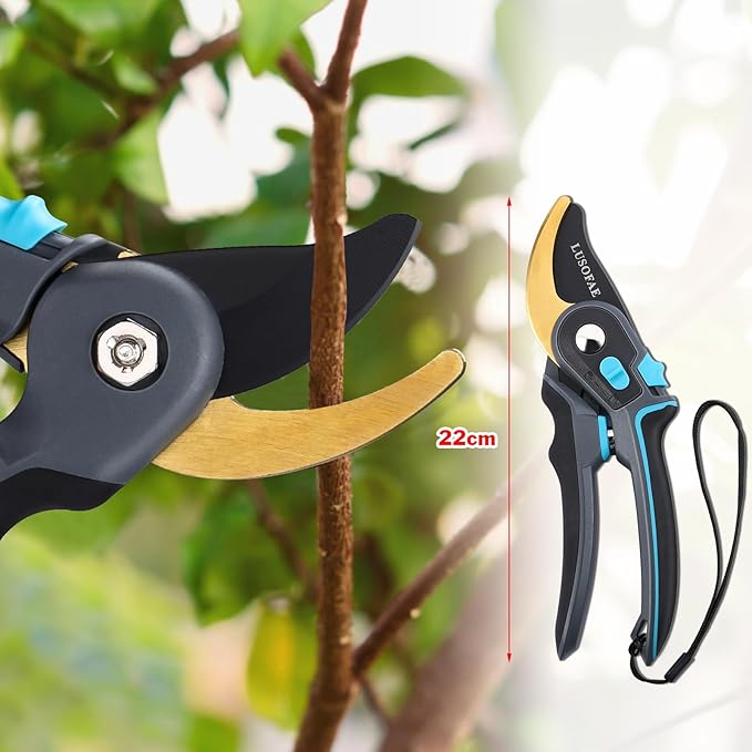 Pruning Shears for Gardening,8.5''Heavy Duty Garden Clippers with SK5 Steel Blade,Bypass Pruners,Easily Trimming the Bushes,Trees,Fresh Flowers and Cutting Hedges