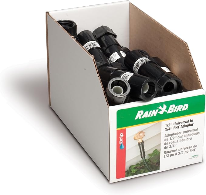 Rain Bird Digital Hose Timer, Drip Irrigation Tubing Adapter and Accessories Bundle