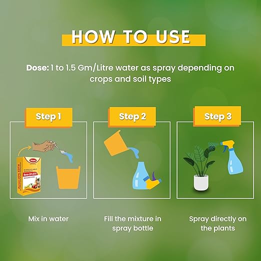 Katyayani Boron 20% (EDTA) Micronutrient Fertilizer to Correct Boron Deficiency in Soils and Crops (400gm x 1) (0.8lb)