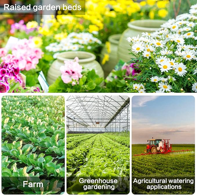 70 Pack Drip Irrigation Barbed Tee Fittings,Barbed Connector Fits Universal 1/4" Drip Tubing, Barbed T Connectors Fitting for Drip or Sprinkler System