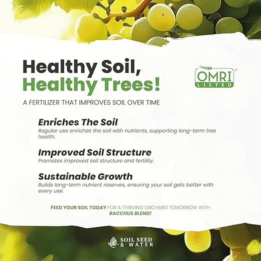 Soil Seed & Water Bacchus Concentrated Organic Soil Amendment Fertilizer for Grape Vines