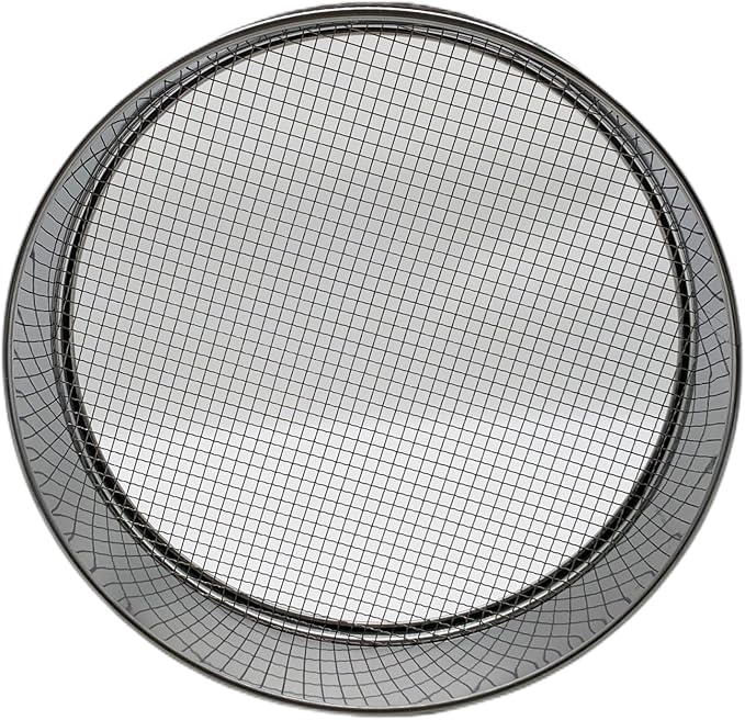 Soil Sieve for Garen -12 inches Soil Sifter for Rocks Compost-Sifting pan (3/8”Mesh Screen)