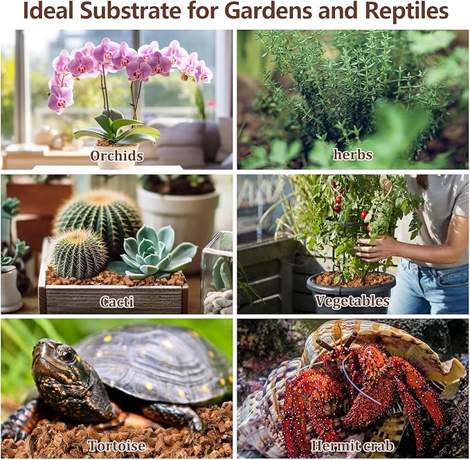 Legigo 4 Pack Coco Husk Chips- 4.4 LB 100% Organic Coconut Coir Chips Brick Potting Soil Mix with Low EC & PH Balance, Compressed Coconut Substrate Coco Chips Mulch Medium for Garden, Flowers, Plants