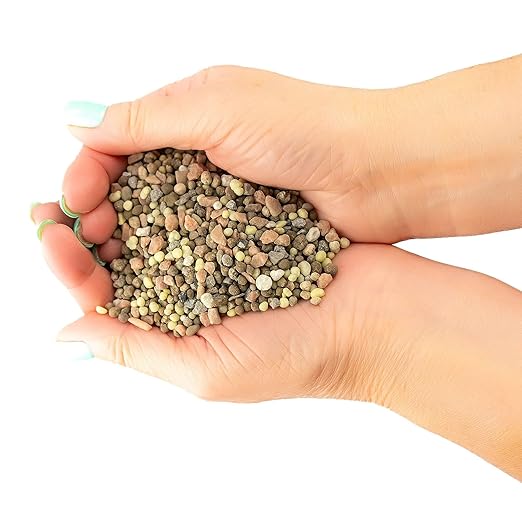 Premium 13-3-13 All-Season Fast Acting Landscape and Ornamental Fertilizer by Gardenera - Promotes Biomass Growth and Vibrant Leaf Color - 2 Quart