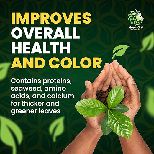 GreenGro Green Aminos, Rooting Stimulator Blend with Amino Acids and Nutrients for Potting Mix, Soils, Cuttings, and Hydroponic Gardens, Organic Plant Food for Indoor and Outdoor Plants