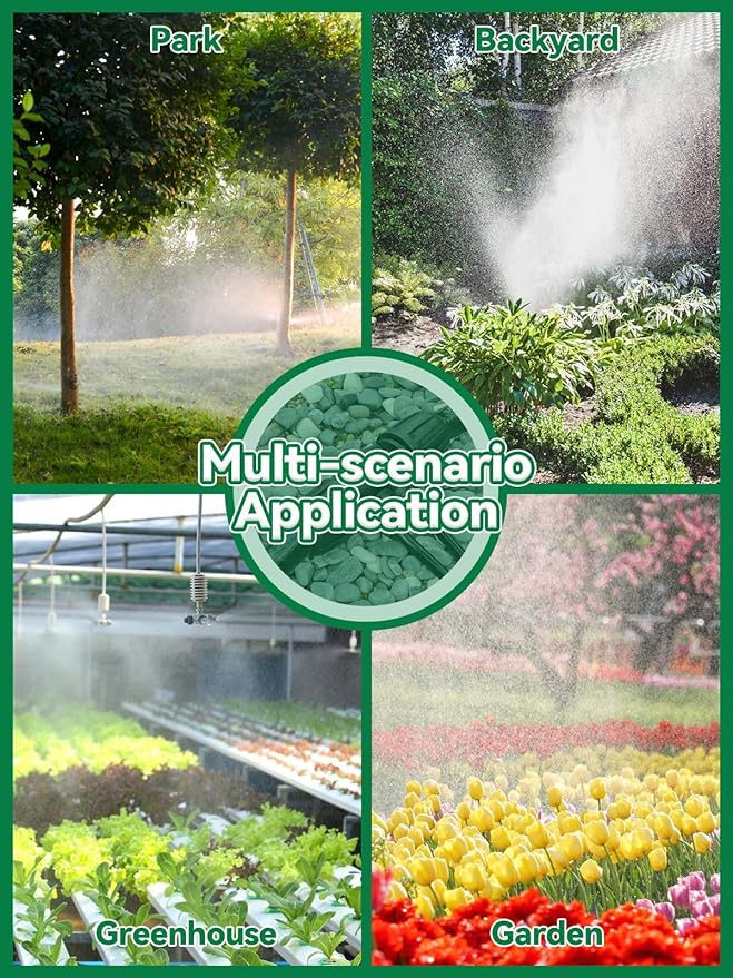 20PCS Locked Barbed Tee Connectors, Kalolary 1/2 Inch to 1/4 Inch Drip Irrigation Fittings Kit 12/16mm to 4/7mm Tube Lock Female Connector 4-Way Barbed Lock Irrigation Parts for Garden Watering System