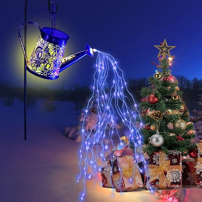 Solar Watering Can Lights Outdoor, Gardening Gifts for Mom Women Grandma Mother's Day, Waterproof Garden Decor Hanging Solar Lantern Lights, Outdoor Patio Yard Porch Decor for Birthday Christmas