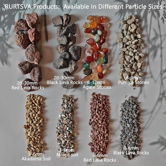 Lava Rocks for Plants, 2lbs Volcanic Stones Gravel Horticultural Drainage Potting Soil for Indoor Outdoor Plants, Succulents, Bonsai, Cactus, Vase Fillers, Top Dressing (2LBS, RED, 1)