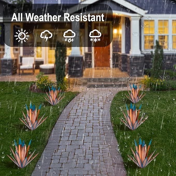 Metal Tequila Country Sculpture DIY Tequila Plant Home Décor Ornament Indooutdoor Statuette Patio Lawn Patio Stake Decoration Gift to The Garden