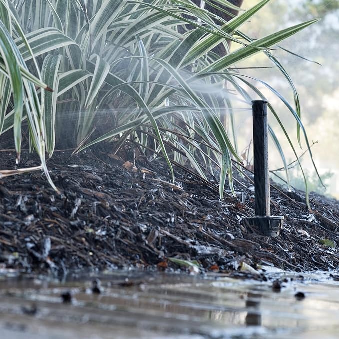 USA Made - Premium 1/2 Inch x 6 Inch MIPT Poly Cut-Off Sprinkler Height Extender Riser Nipple Adjustable Length (Fits Most Brands Orbit, Rain Bird, Hunter, Irritrol & More) (20)