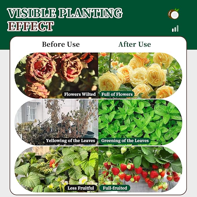 Coco Coir Bricks Potting Soil, 5 Pcs Natural Organic Compressed Coconut Fiber Soil Alternative to Peat Moss for Indoor Outdoor Plants Gardening Flowers Vegetables and Herbs