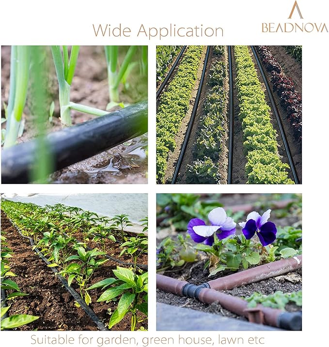 BEADNOVA Drip Irrigation Connectors 30 Pcs 1/2 Inch Barbed Connector Straight Couplings Irrigation Connectors for 1/2 Inch Drip Tubing Water Tubing Gardening Irrigation Supplies (30pcs)