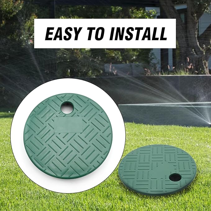 2/4 Pcs ID 5.5" OD 6" Valve Box Cover Lid for Sprinkler Irrigation System (6 inch 4 PCS)