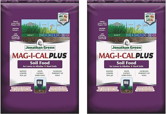 11356 MAG-I-Cal Plus for Lawns in Alkaline + Hard Soil 18 lb. (5,000 sq. ft.), 2 Pack.