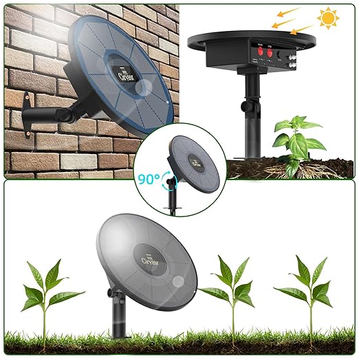 Solar Drip Irrigation System, Automatic Watering System with 2200mAh Battery and 6 Timer Modes for Potted Plants Drip Irrigation Kit for Balconies, Green House, Garden, Balcony
