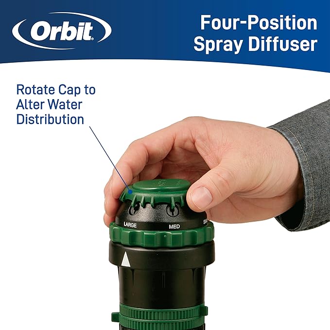 Orbit 58573N H2O-6 Gear Drive Sprinkler (Sprinkler on Spike)