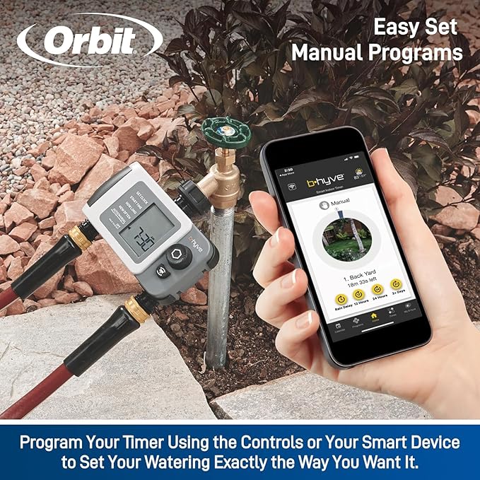 Orbit 24637 B-hyve XD 2-Port Smart Hose Watering Timer with Wi-Fi Hub