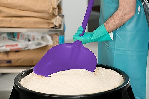 SPARTA 41077EC68 Plastic Sanitary Shovel, Food Safe Plastic Shovel For Commerical Kitchens, 14 Inches, Purple