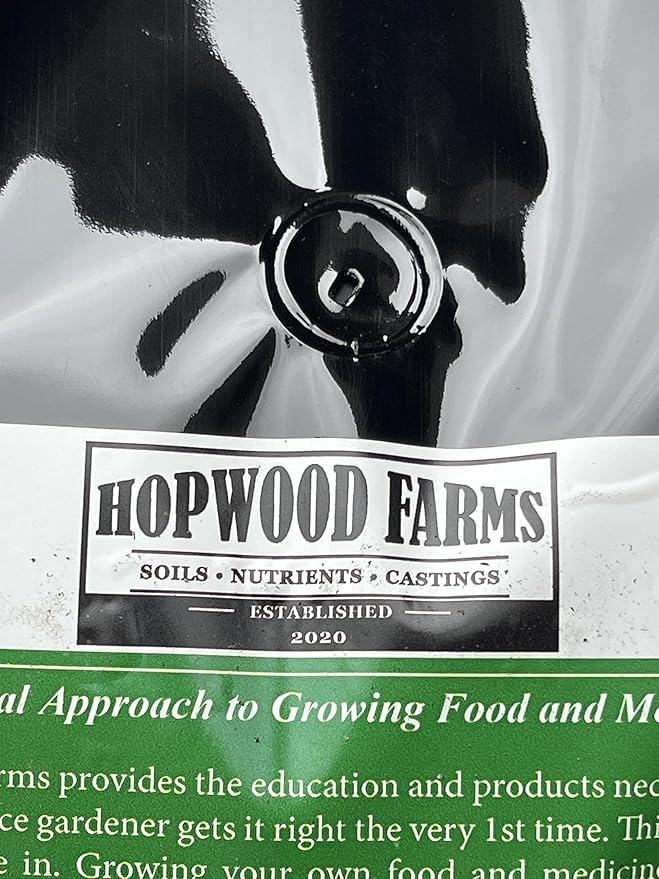 Hopwood Farms Organic Super Soil Concentrate - Natural 100% Organic - Vegetables & Herbs 6 Quart