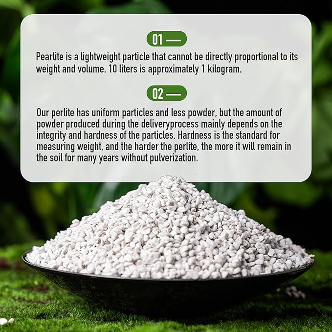 8QT Perlite for Plants Organic Perlite Horticultural Soil Amendment for Plants and Enhanced Drainage Enhanced Growth.Promote Root Growth and Soil Health