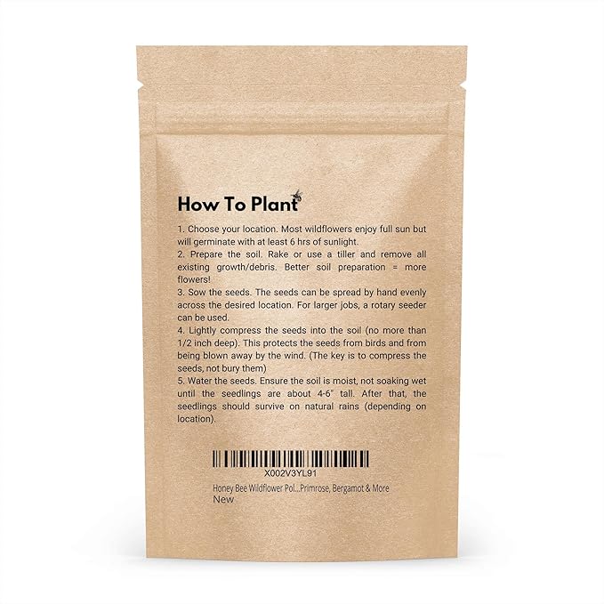 6,000+ Seeds - Protect Monarch Butterflies Wildflower Mix - 27 Wild Flower Varieties - Pollinator - Perennial & Annual Flowers Milkweed, WallFlower, Zinnia - Planting Outdoor Spring - 1 oz