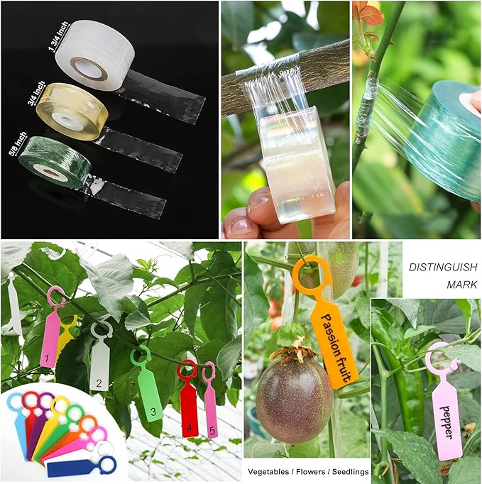 Upgrage Garden Grafting Tools, 2 in 1 Garden Pruning Tools Including Grafting Knife, Pruning Shears, Replacement Blades Grafting Tapes and Labels for Plant Branch Fruit Tree Cutting Pruner Tool Kits