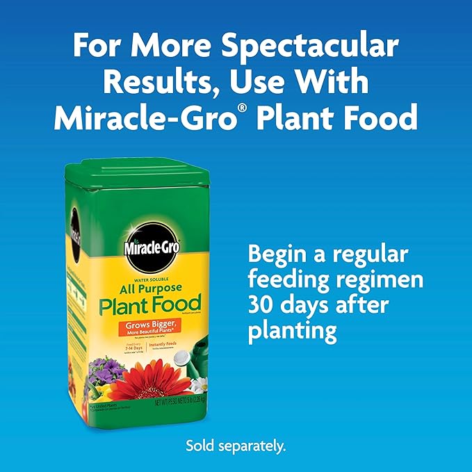 Miracle-Gro Moisture Control Potting Mix, For Container Plants, Protects against Over- and Under-Watering, 8 qt., 3-Pack