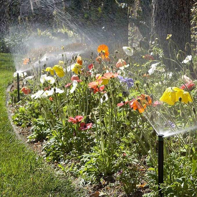 Hunter Industries RTL2001PROS0415A Hunter Pro 4" Pop-up Sprinkler with 15' Adjustable Spray and Nozzle, Black (Pack of 2)