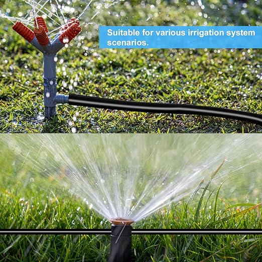 1/4 PVC Drip Irrigation Tubing, 100FT Drip Irrigation Hose, Misting Tubing or Blank Distribution Tubing for DIY Garden Irrigation Hydroponics System