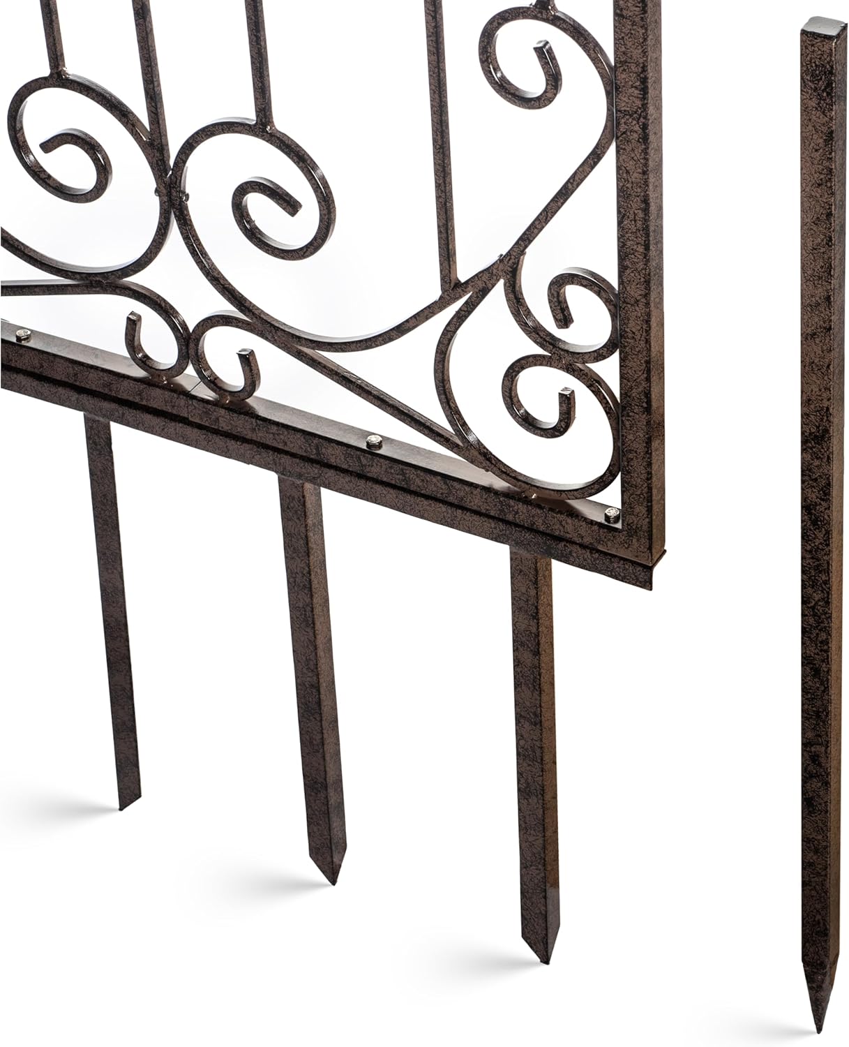 H Potter Trellis Garden Large Wrought Iron Heavy Scroll Metal Decoration Weather Resistant Lawn Patio Screen