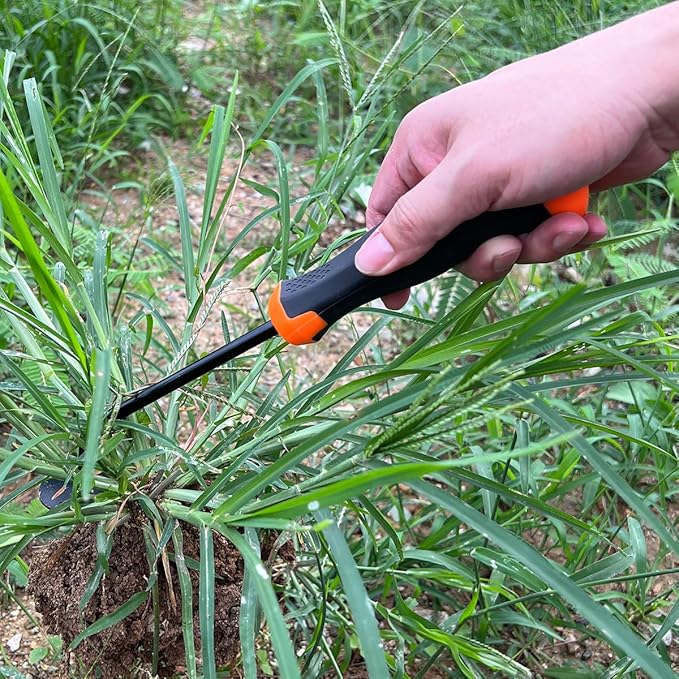 Weed Remover Tool,2024 New Weeding Tools Gardening,Weed Puller Tool with Long Handle (Plastic Handle Black)