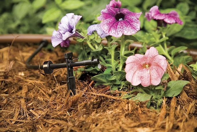 Rain Bird SW05-10PS Drip Irrigation Spot Watering Dripper/Emitter, 0.5 (1/2) Gallon Per Hour, 10-Pack & SW10-30PS Drip Irrigation Spot Watering Dripper/Emitter, 1 Gallon Per Hour, 30-Pack