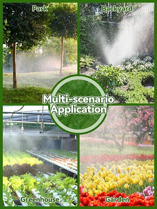 20PCS Locked Barbed Tee Connectors, Kalolary 5/16 Inch to 1/4 Inch Drip Irrigation Fittings Kit 8/12mm to 4/7mm Tube Lock Female Connector 6-Way Barbed Lock Irrigation Parts for Garden Watering System