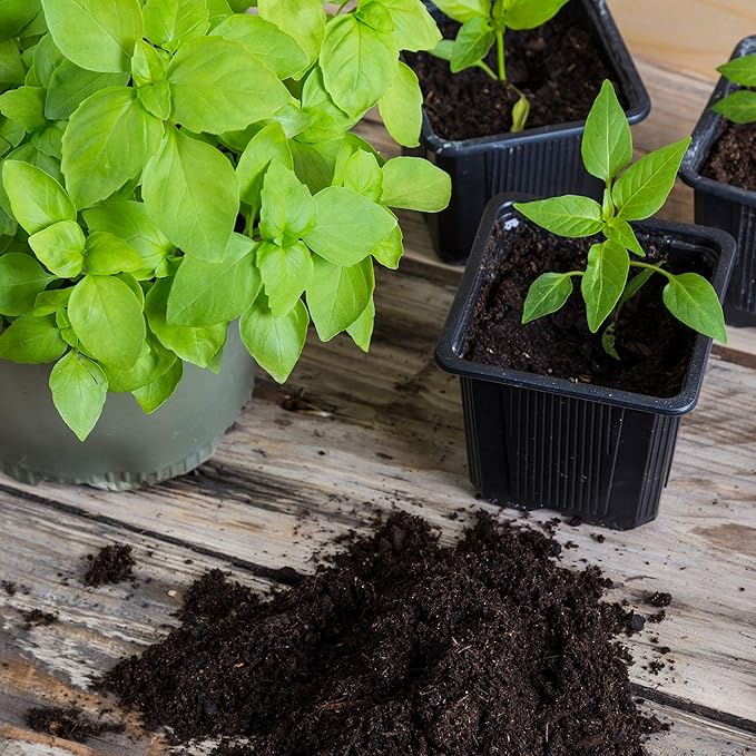 Minute Soil - Compressed Coco Coir Fiber Grow Medium - 3 Bricks = 4.5 Gallons of Potting Soil - Seed Starting, Gardening, House Plants, Flowers, Microgreens, Wheatgrass - Add Water - Peat Free - OMRI