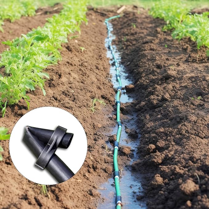 BLMHTWO 20 Pack Drip Irrigation 1/2" Drip Tubing End Closure, Figure 8 End Closure for 1/2" Drip Tubing 16mm Drip Tubing End Closure Plugs Fitting Kit