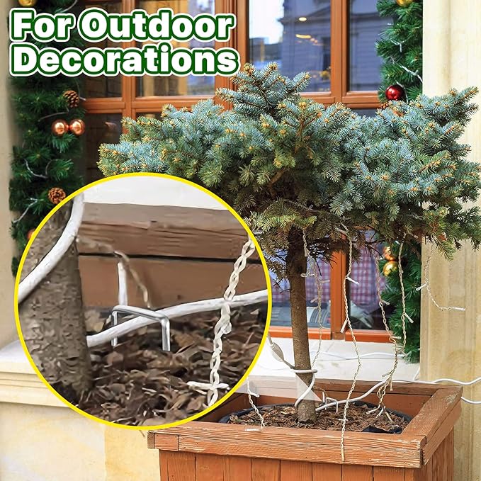 4 Inch 50 Pack Landscape Staples Galvanized Garden Stakes Anti-Rust Landscape Pins for Weed Barrier Fabric, Artificial Turf and Landscape Fabric