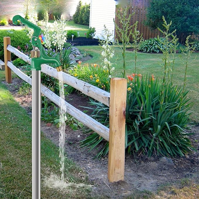 Frost Proof Yard Hydrant,Freeze Proof Outdoor Faucet Frost Free Hydrant for Yard Garden Farm Pasture Irrigation,Water Faucet 3/4" Pipe Connection,4.25ft Total Length 24” Bury Depth