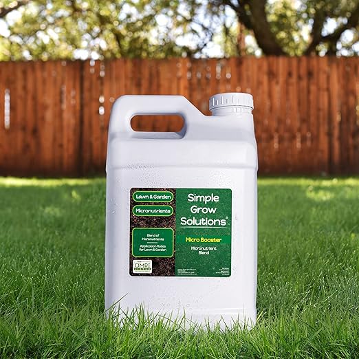 Micronutrient Booster- Complete Plant & Turf Nutrients- Simple Grow Solutions- Garden & Lawn Fertilizer- Grower, Gardener- Liquid Food for Grass, Tomatoes, Flowers, Vegetables (2.5 Gallon)