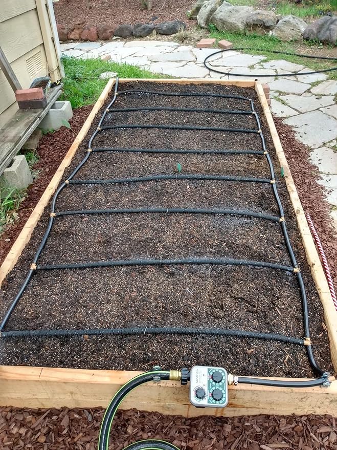 Black Vinyl Tubing 1” ID × 1 1/4” OD - 10 Feet PVC Flexible Plastic Tube Hybrid Hose, Transfer Water Air Oil for Pond Fountain Garden, Non-toxic and BPA free