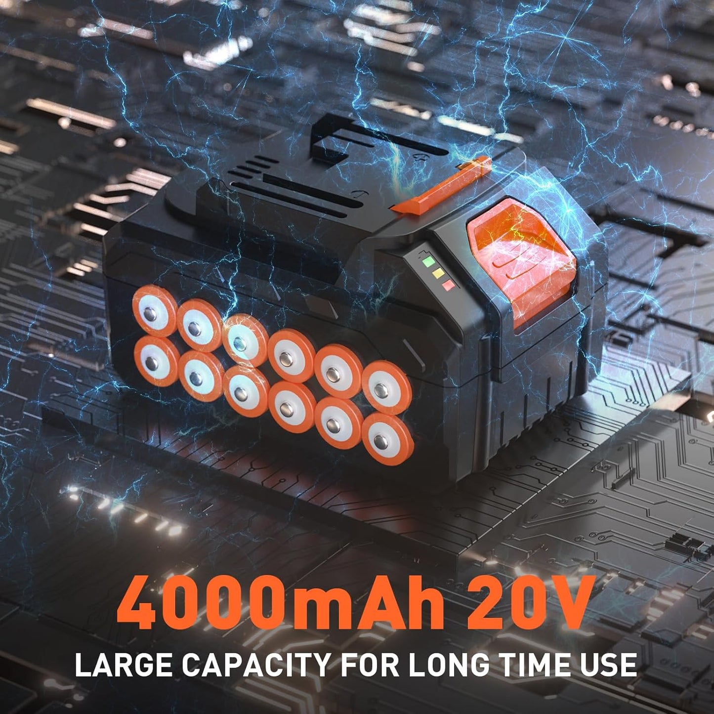 Maxlander Lawn Mowers, 13Inch Electric Lawn Mower Cordless, 20V 2-in-1 Battery Powered Lawn Mower with Brushless Motor, 5-Position Height Adjustment, Battery and Charger Included