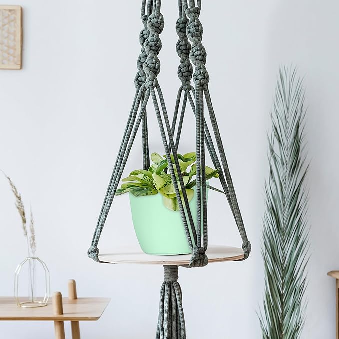 Utopia Home - Plant Pots Indoor with Drainage - 7/6.6/6/5.3/4.8 Inches Home Decor Flower Pots for Indoor Planter - Plastic Planters for Indoor Plants, Cactus, Succulents Pot (Mint, Pack of 10)