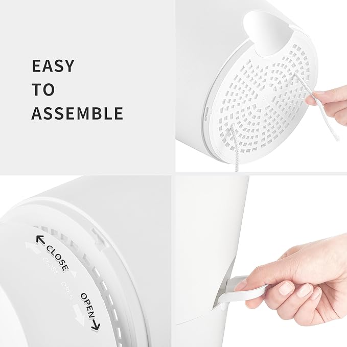 FaithLand 2-Pack 9 Inch Planter Pots for Indoor Outdoor Plants, Self Watering Flower Pots with Deep Reservoir, White …