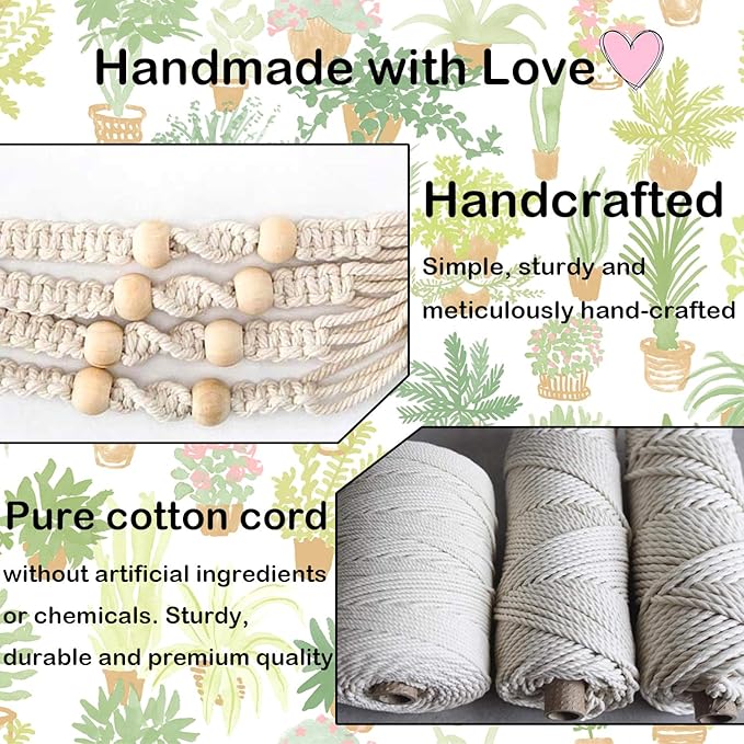 Self Watering Hanging Planters for Indoor Plants 3 Pack Macrame Plant Hangers with Drainage Holes Pots and Hooks for Home Garden Decor Green