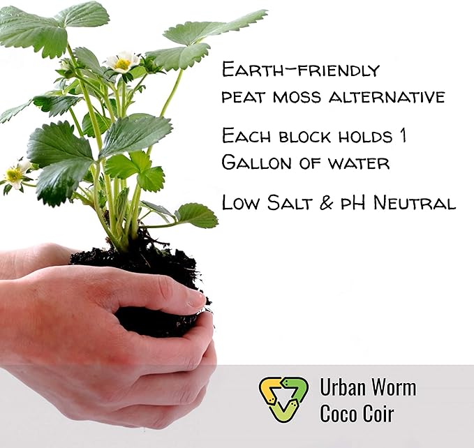 Urban Worm Coco Coir Soil Amendment and Bedding