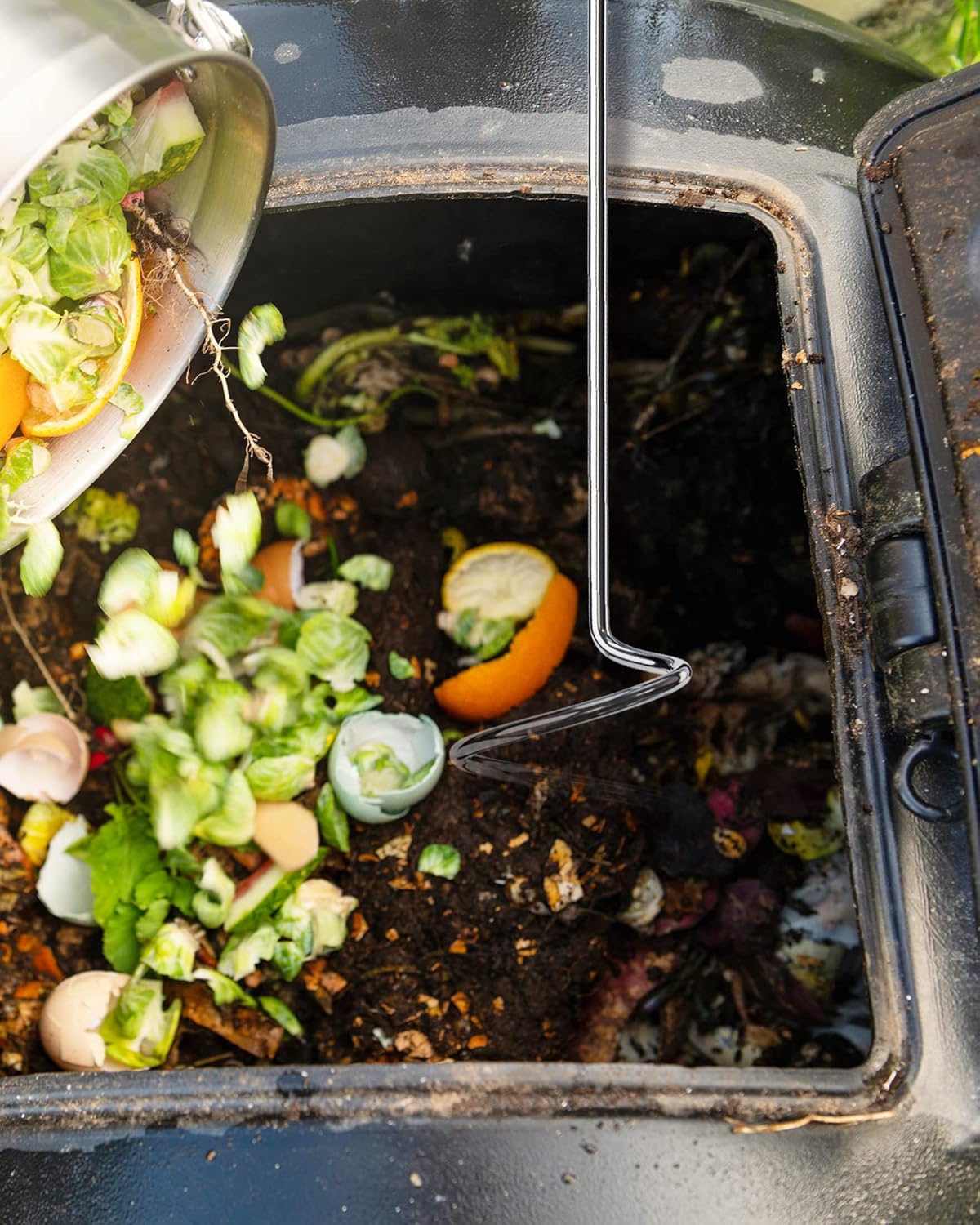 SQUEEZE master Compost Aerator-Compost Turner and Mixing Tool-Compost Aeration Tool