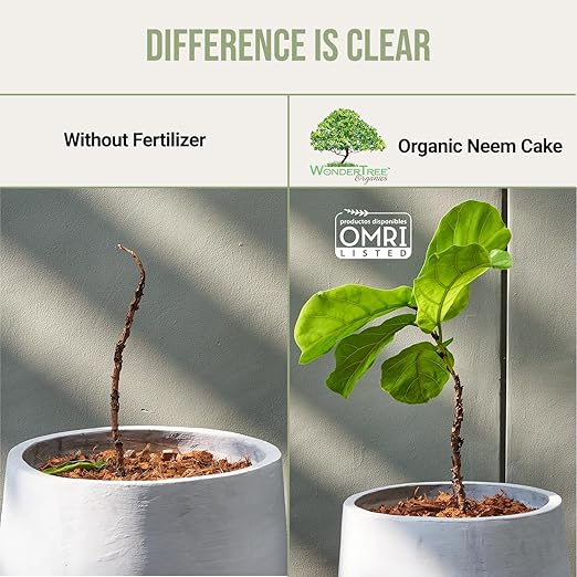 Eden 100% Organic Neem Cake, for Vegetable Gardening, Fruit Trees, Roses & Indoor or Outdoor Plants, OMRI Listed (5lbs)